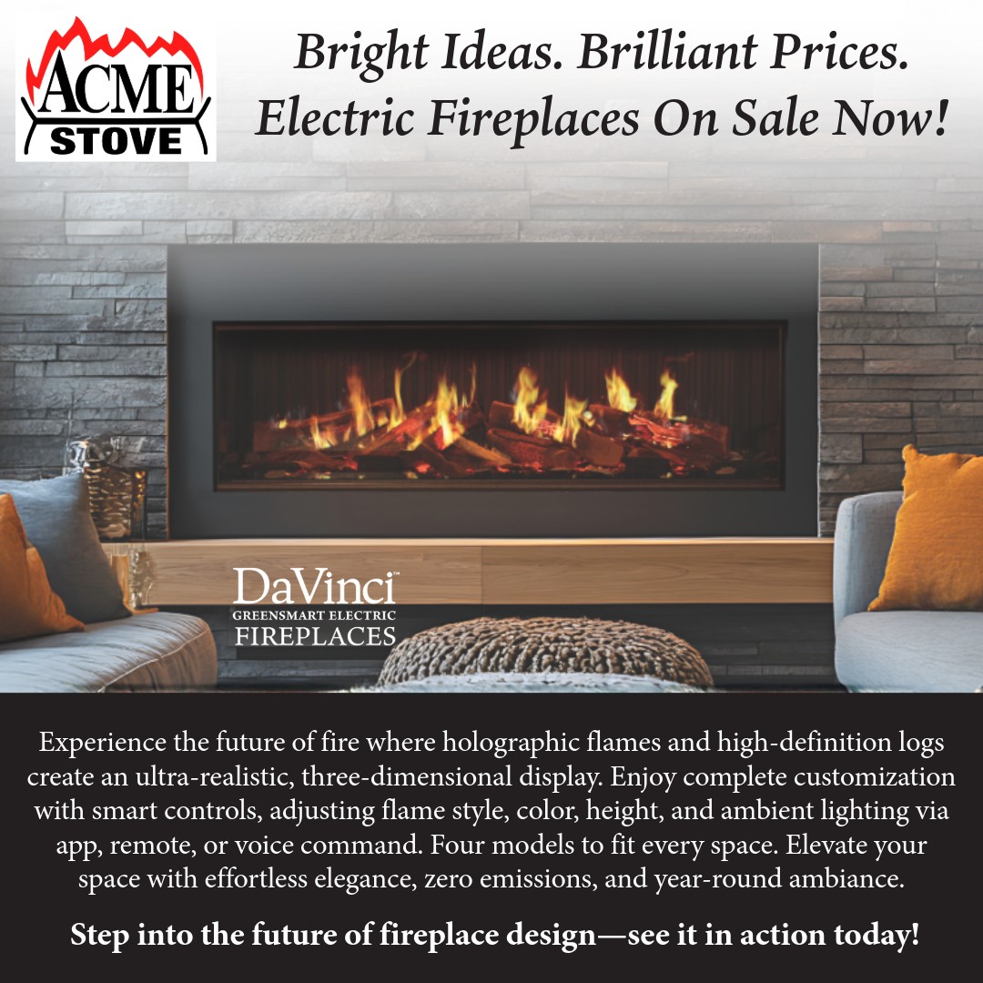 Davinci Electric SQUARE Fire Garden ACME Stove Spring DMP 2025