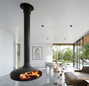 European Home - Domofocus Indoor Hanging Fireplace