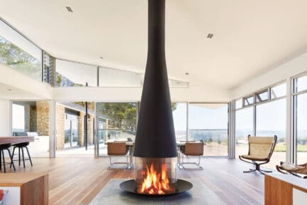 European Home - Filiofocus Central 1600 & 2000 Indoor Standing Fireplace