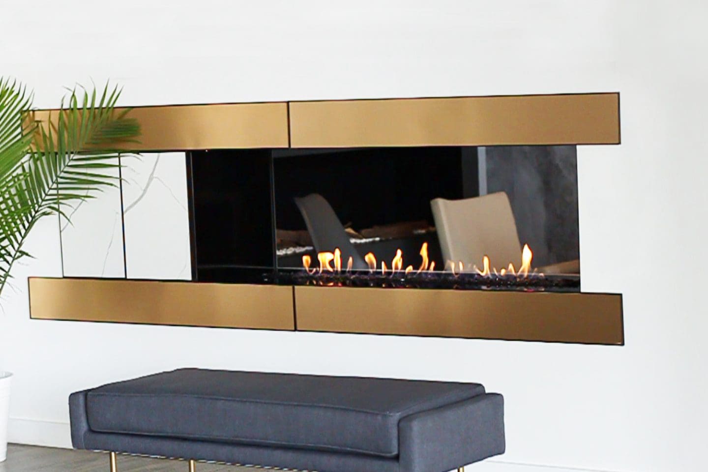 European Home - H Series Vent-Free Gas Fireplace | See Through - Image 2