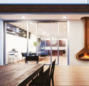 European Home - Paxfocus Outdoor Wall Mounted Fireplace