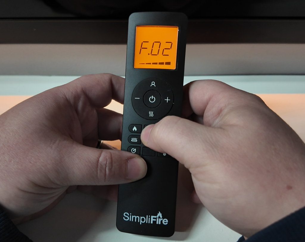 SimpliFire Allusion Edge Electric Fireplace Remote Control