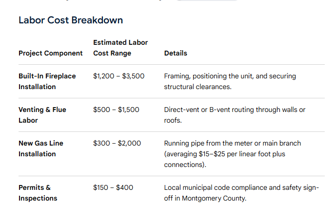 Real Labor Pricing Firepalces